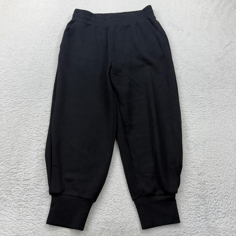 Varley Womens Black Viscose Blend Jogger Sweatpants Size‎ Medium Ribbed Cuff*